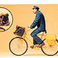 Preiser 45073 G France Postman on Bicycle Figure