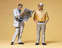 Preiser 45079 G Newspaper Reader & Passer-by Figures (Set of 2)
