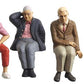 Preiser 45121 G Seated Travelers Figures #1 (Set of 4)