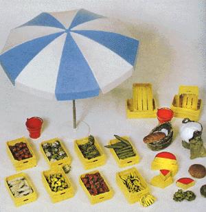 Preiser 45207 G Market Accessories Plastic Model Kit