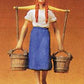 Preiser 47104 G Milk Maid Carrying Pails Figure