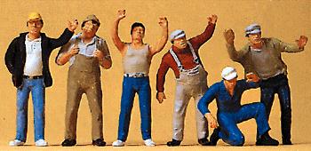 Preiser 65319 O Truck Drivers Figures (Set of 6)