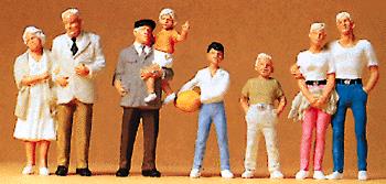 Preiser 65334 O Standing Spectator Figures (Set of 8)