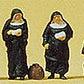 Preiser 79128 N Nuns with Luggage Figures (Set of 6)