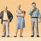 Preiser 79157 N Standing Passers-By & Man w/Crutches Figures (Set of 6)