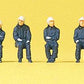 Preiser 79172 N Seated Firefighters Figures (Set of 8)