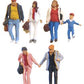 Preiser 79192 N Walking Travelers Figures #3 (Set of 6)