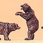 Preiser 79717 N Animals Brown Bear Figures (Set of 4)