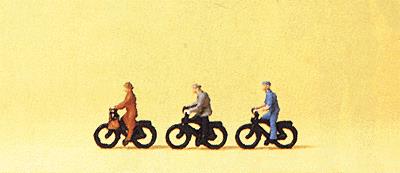 Preiser 80911 Z People Riding the Bicycle Figures (Set of 3)