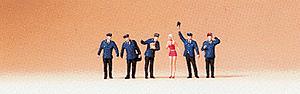 Preiser 88536 Z Railway Personnel with Passenger Figures (Set of 6)