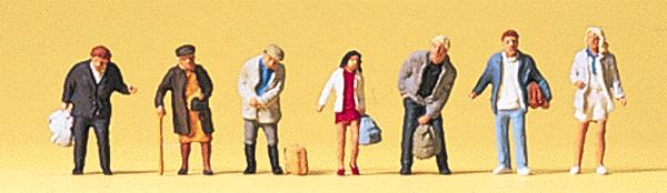 Preiser 88538 Z Standing Passengers Figures (Set of 7)