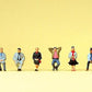 Preiser 88558 Z Seated Passengers Figures (Set of 6)