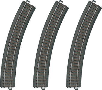 Marklin 20230 HO 17-1/4" 438cm Curved C Track Sections (Pack of 3) - 3-Rail