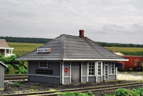Blair Line 1004 N Walnut Grove Depot Laser-Cut Building Laser-Cut Building Kit