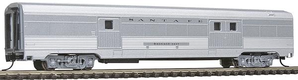 Con-Cor 41326 N Santa Fe Budd 72' Streamlined Corrugated Side Baggage Car