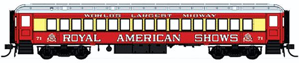 Con-Cor 94218 HO Heavyweight 65' Branchline Coach w/Lights Ready to Run