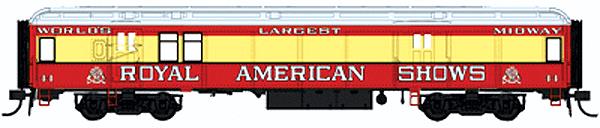 Con-Cor 94318 HO Royal American Shows 65' Baggage-Mail Car