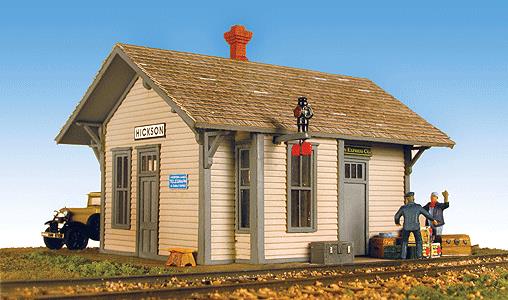 Monroe Models 2210 HO Hickson Depot Building Model Railroad Kit