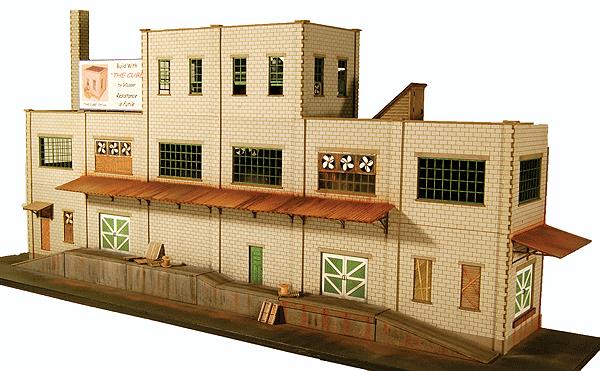 GCLaser 1903 HO 3-Story Industrial Backdrop - Cube Modular System