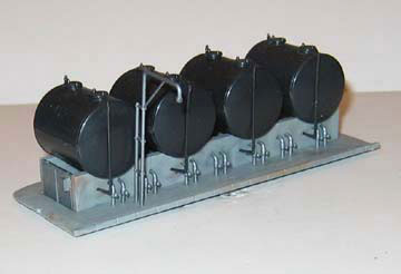 NJ International 6219 N Scale Heating Oil Storage Tanks Plastic Kit