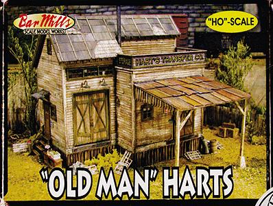 Bar Mills 555 HO Scale Old Man Hart's Laser Cut Wood Kit