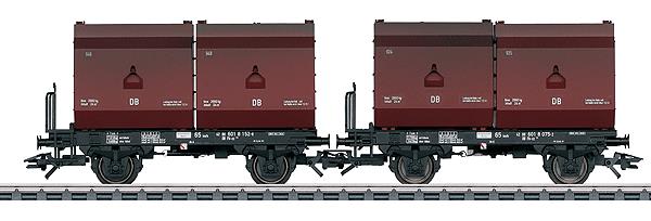 Marklin 48274 HO German Federal Railroad DB Container Flatcar