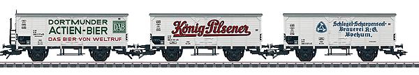 Marklin 48773 HO Era IV DB Beer Cars -3-Rail - Ready to Run (Set of 3)