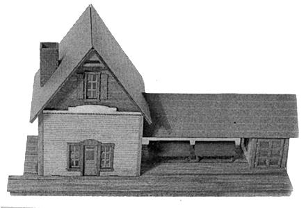 Micro-Trains 49990928 N Passenger Station Laser-Cut Wood Kit