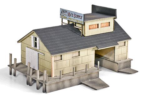 Micro-Trains 49990939 N Ship Supply HouseLaser-Cut Wood Kit