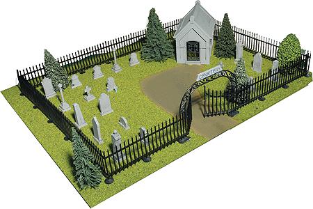 Big City Hobbies 168-8525 O Scale Complete Cemetery - Kit