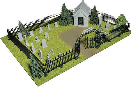 Big City Hobbies 8525 O Scale Complete Cemetery - Kit