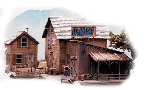 Bar Mills 182 HO Oakleaf Shipping & Storage LaserCut Wood 3-Building Complex Kit