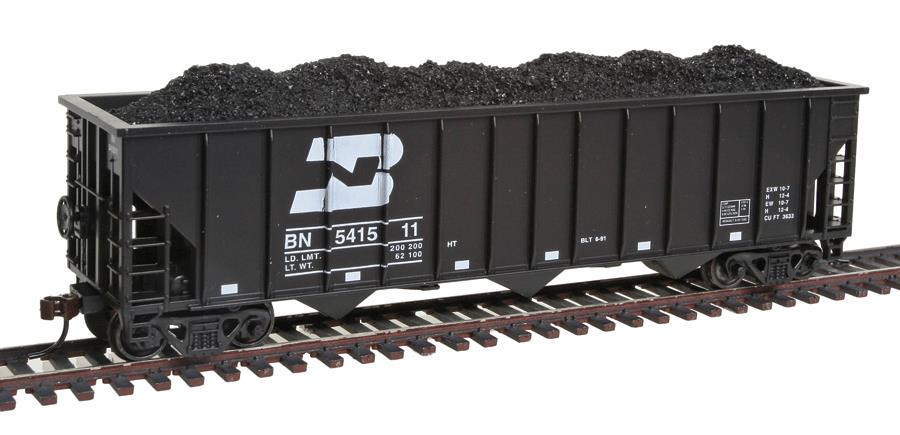 Con-Cor 19326 Greenville 100-Ton 12-Panel 3-Bay Hopper - Ready to Run