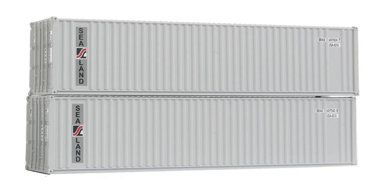 Deluxe Innovations 5121 N Sea-Land 40' Corrugated Panel Container (Pack of 2)