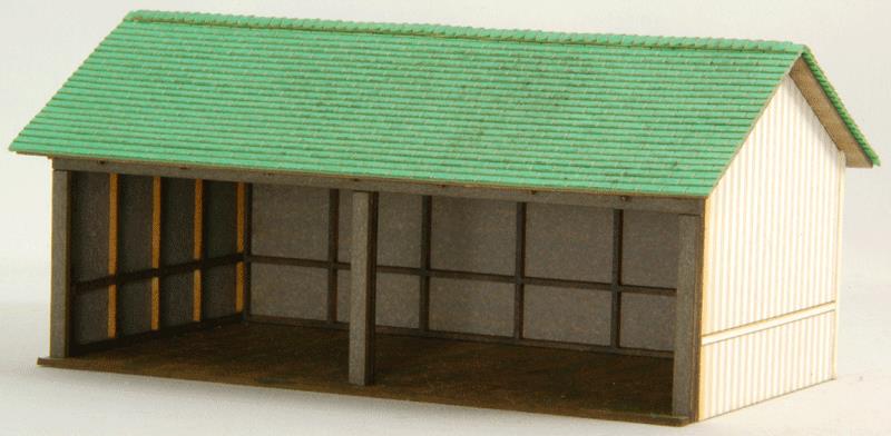 GCLaser 19039 HO Elfering Farm #5 Open Shed Laser Cut Kit