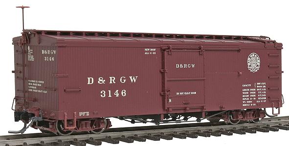 Blackstone Models 340128 HOn3 DRGW 3000 Series 30' Boxcar #3146