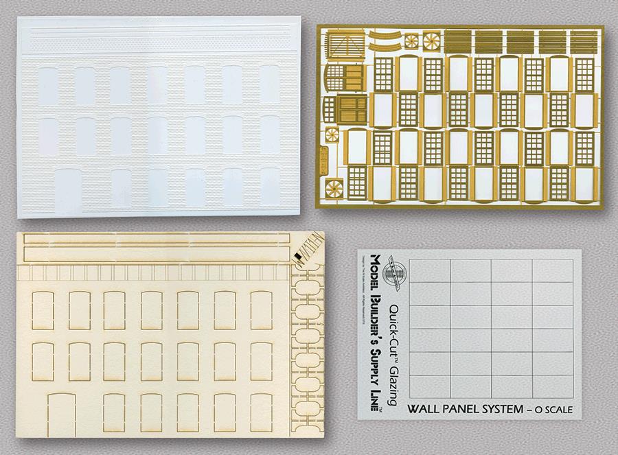 The N Scale Architect 50067 O Wall Panel System Starter Set Kit - Modern Brick