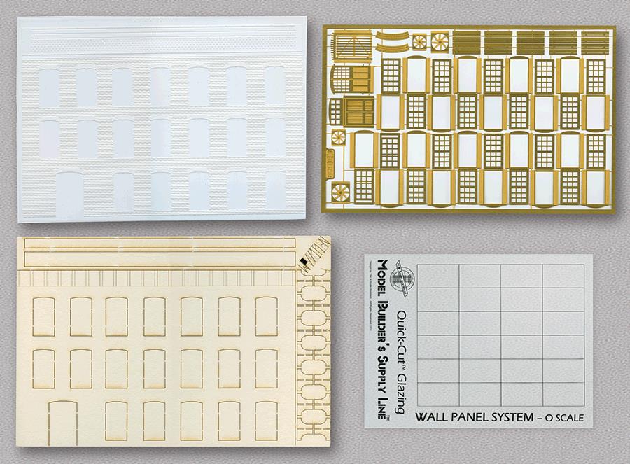 The N Scale Architect 50067 O Wall Panel System Starter Set Kit - Modern Brick