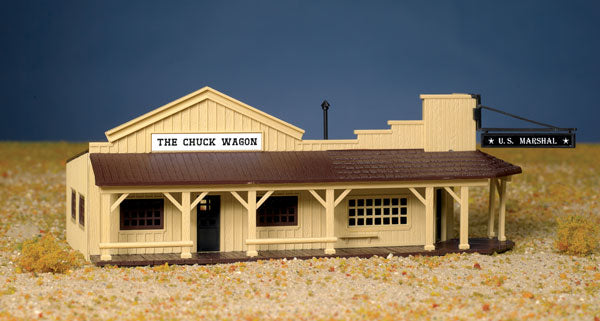 Bachmann 45161 HO Plasticville Marshal's Office and Restaurant Kit