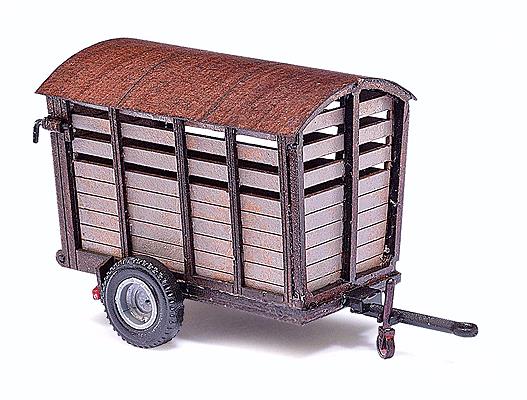 Busch 59930 HO East German Livestock Trailer