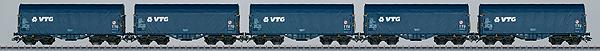 Marklin 47203 HO VTG Hamburg Type Shimmns 4-Axle Sliding-Tarp Car 5-Pack
