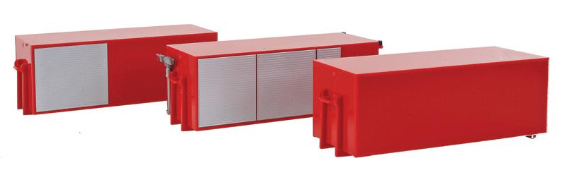 Herpa 53297 HO 2 Door Roll-Off Container Fire Department