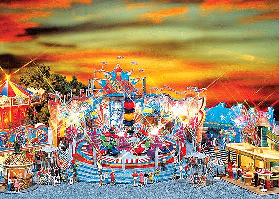 Faller 140461 HO Carnival Rides - Breakdancer #1 w/2 Ticket Booths