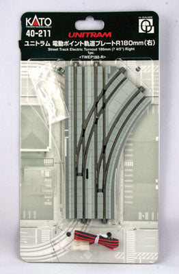 Kato 40-211 N Scale Unitram Street Track with Streetcar Rails and Roadway
