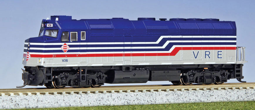 Kato 176-9001 N Virginia Railway Express EMD F40PH Diesel Locomotive #V36