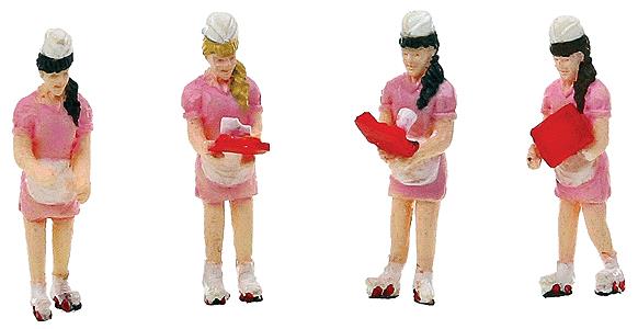 Walthers 949-6009 HO Carhops Figures (Set of 4)