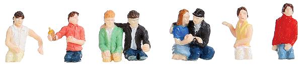 Walthers 949-6010 HO Drive In Patrons (Set of 8)