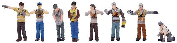 Walthers 949-6013 HO Modern Railroad Workers (Pack of 8)