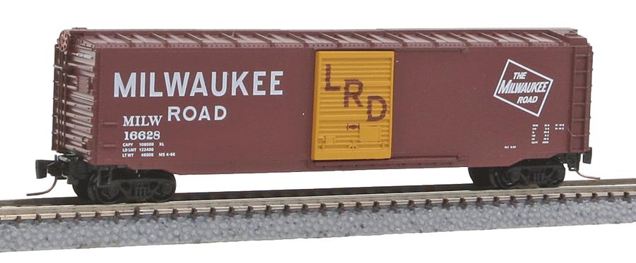 Micro-Trains 99400056 Z Milwaukee 50' Single-Door Box Car Runner Pack (Set of 4)