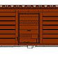 Fox Valley Models 90416 N Milwaukee Road 50' Single-Door Rib-Side Boxcar #50390